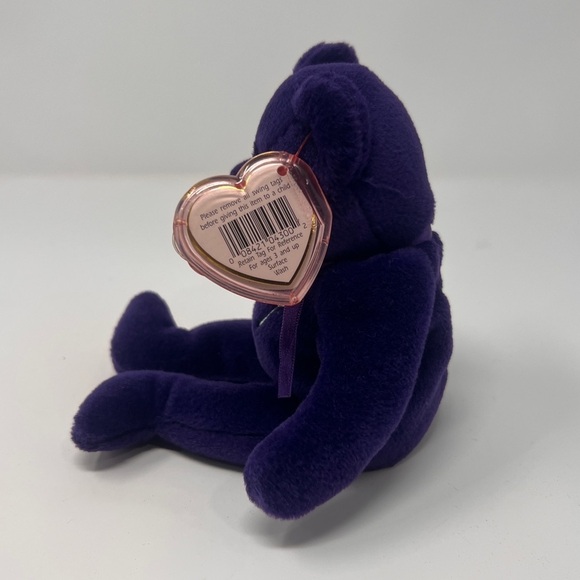 TY Princess Diana Commemorative Purple Vintage 1997 Beanie Baby With Errors - Picture 5 of 10